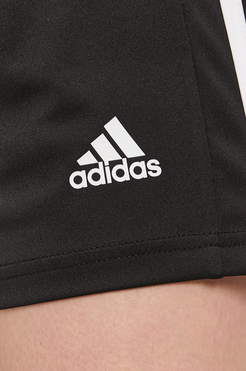 Adidas Performance Pantaloni Scurți GN5780 Femei, Culoarea Negru, Material Neted, Medium Waist