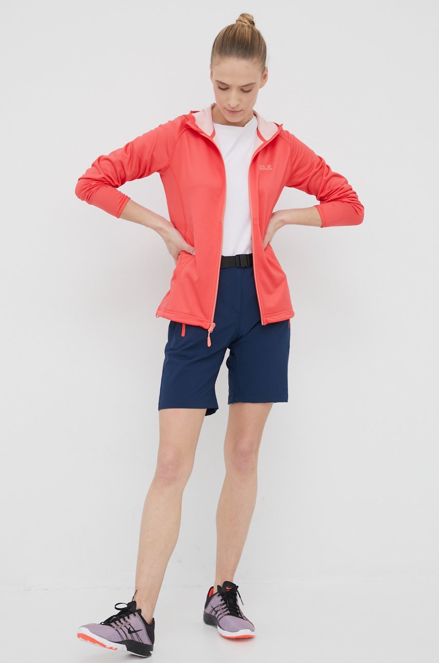 

Шорты CMP женские цвет синий однотонные высокая посадка