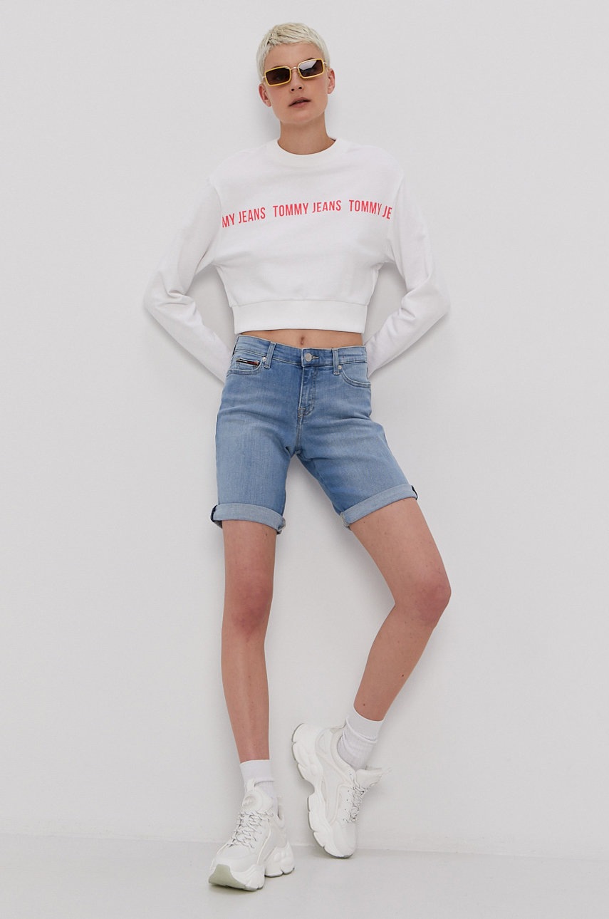 

Джинсові шорти Tommy Jeans жіночі гладкі