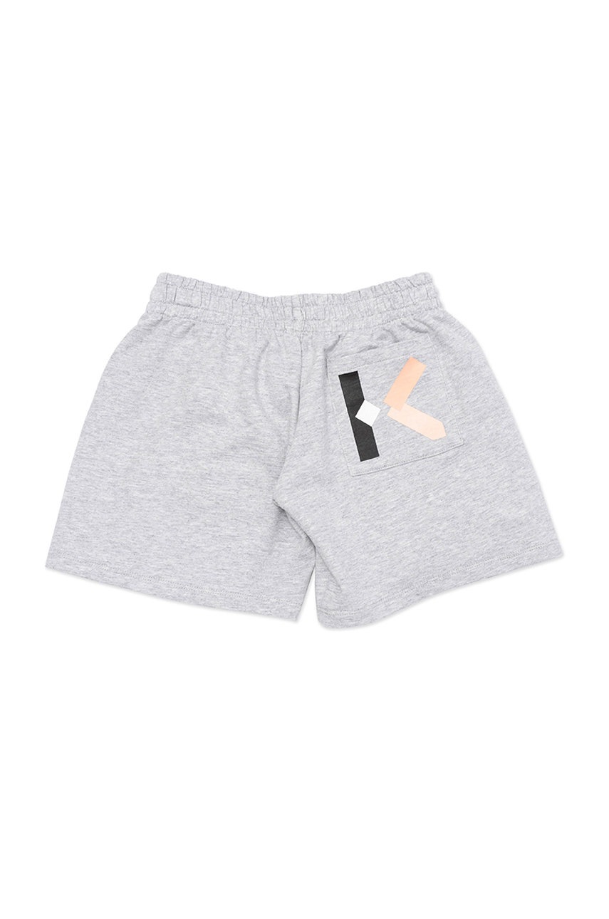 

Дитячі шорти Kenzo Kids колір сірий з принтом регульована талія