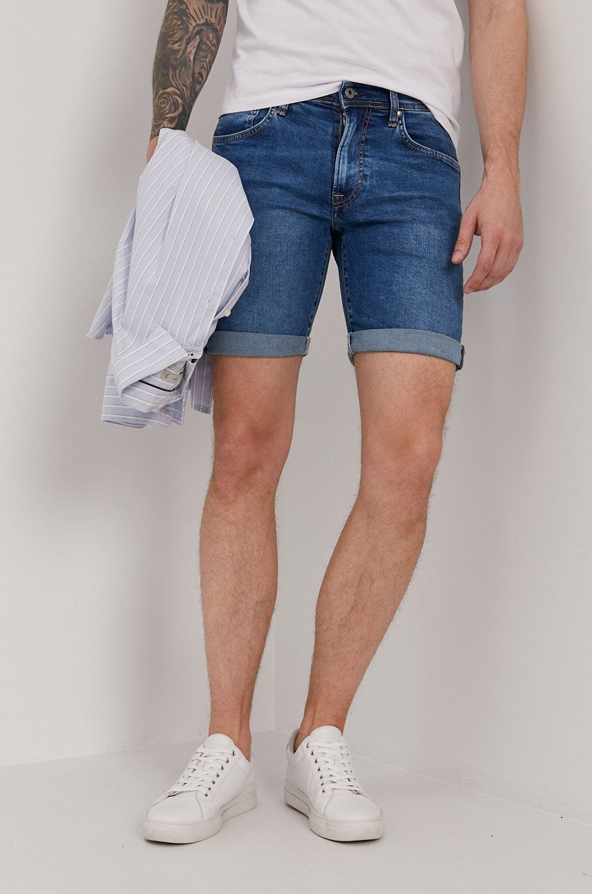 Pepe Jeans - Pantaloni scurti jeans Cane