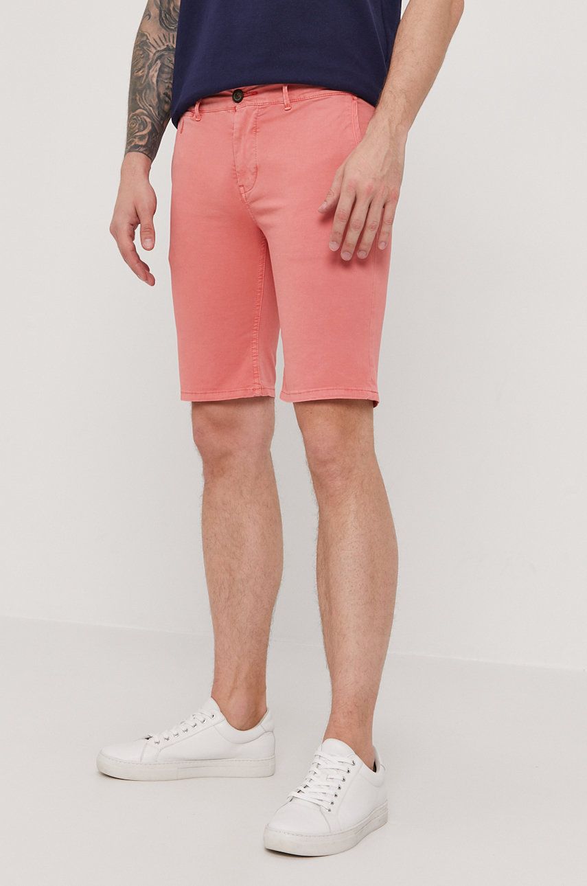 Pepe Jeans Pantaloni scurți Blackburn bărbați, culoarea roz