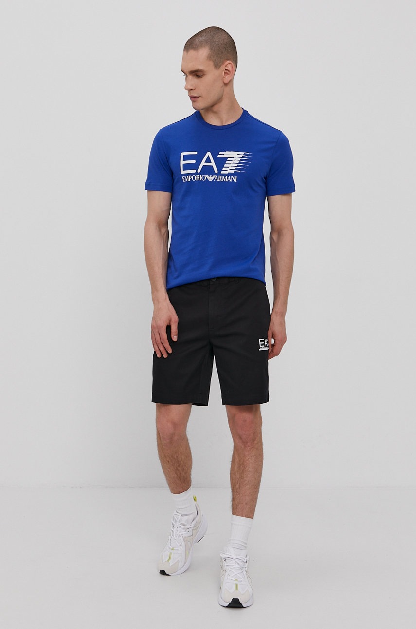 

Шорти EA7 Emporio Armani чоловічі колір чорний