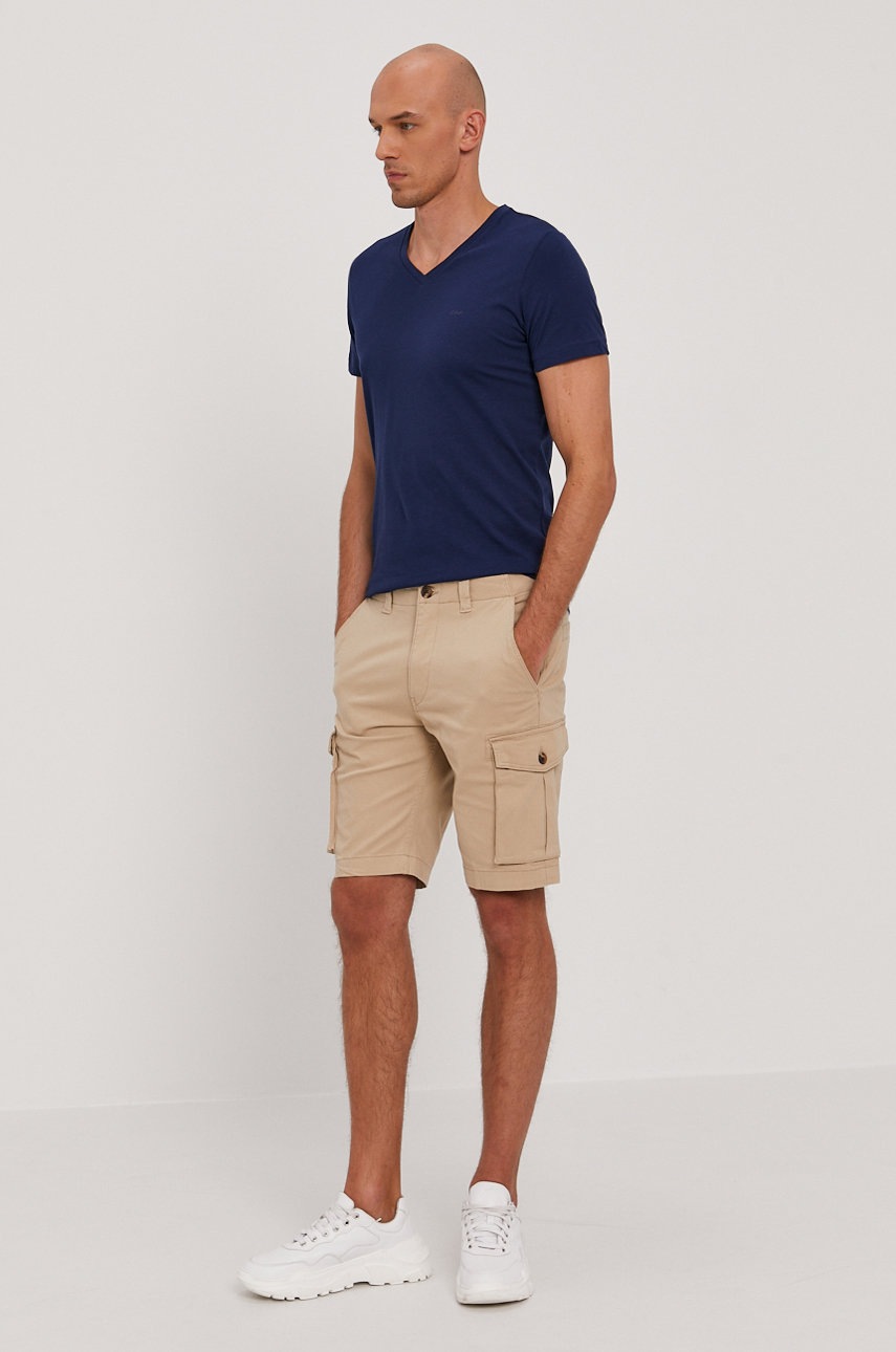 

Шорти Selected Homme чоловічі колір бежевий