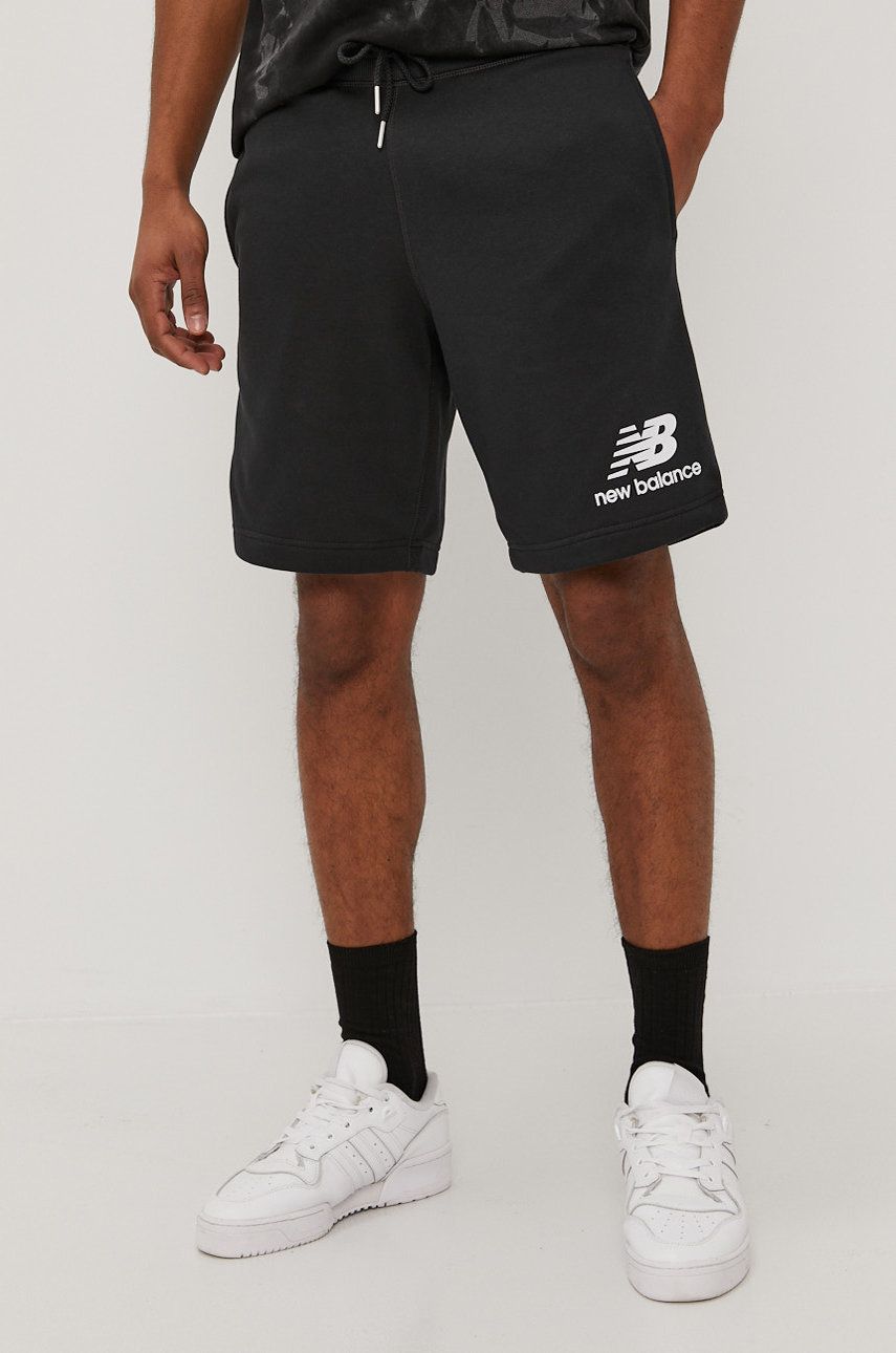 New Balance Pantaloni scurți bărbați, culoarea negru 2023 ❤️ Pret Super answear imagine noua 2022