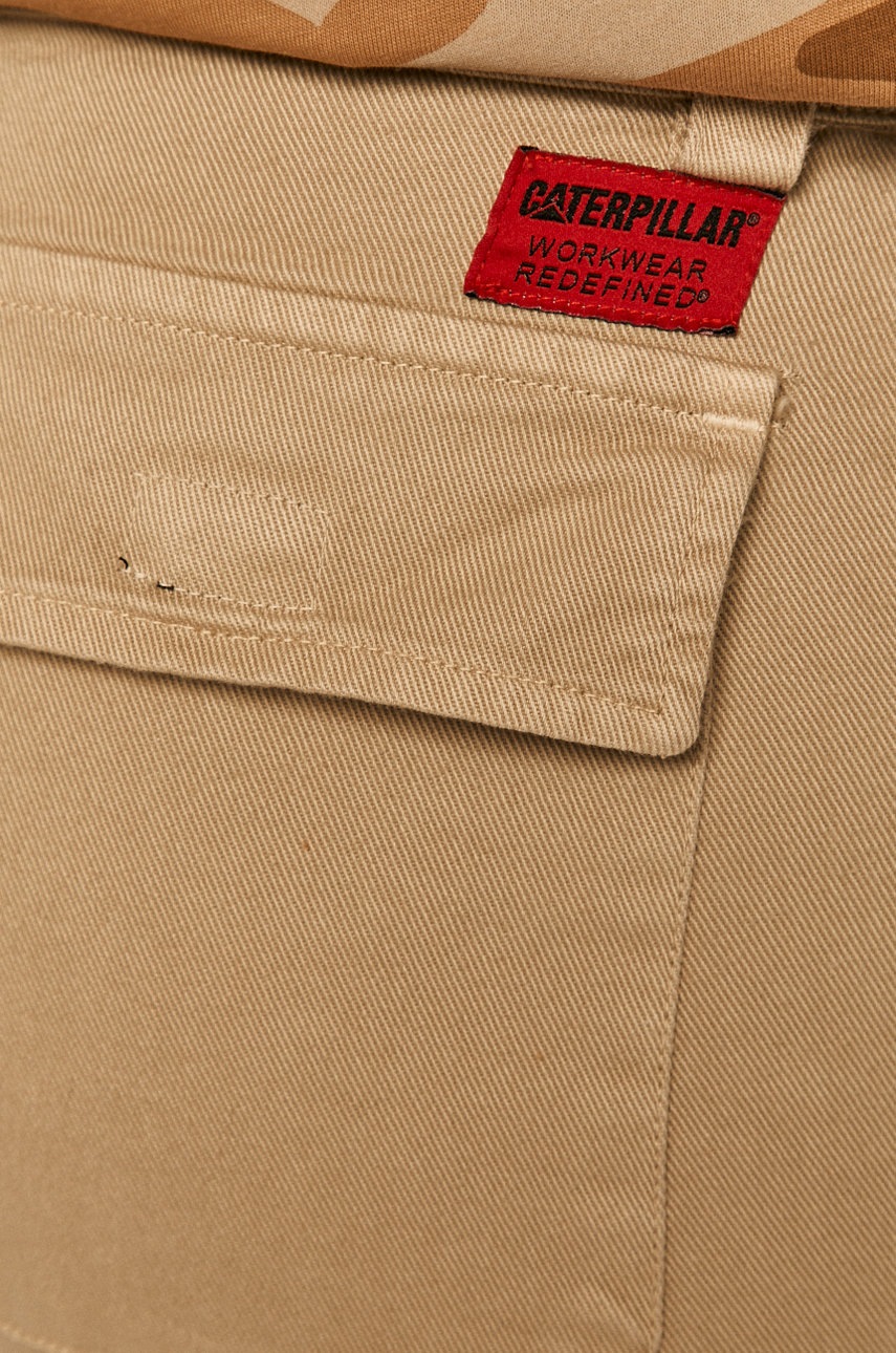 Σορτς CAT Footwear ανδρικό, χρώμα: μπεζ φωτογραφία