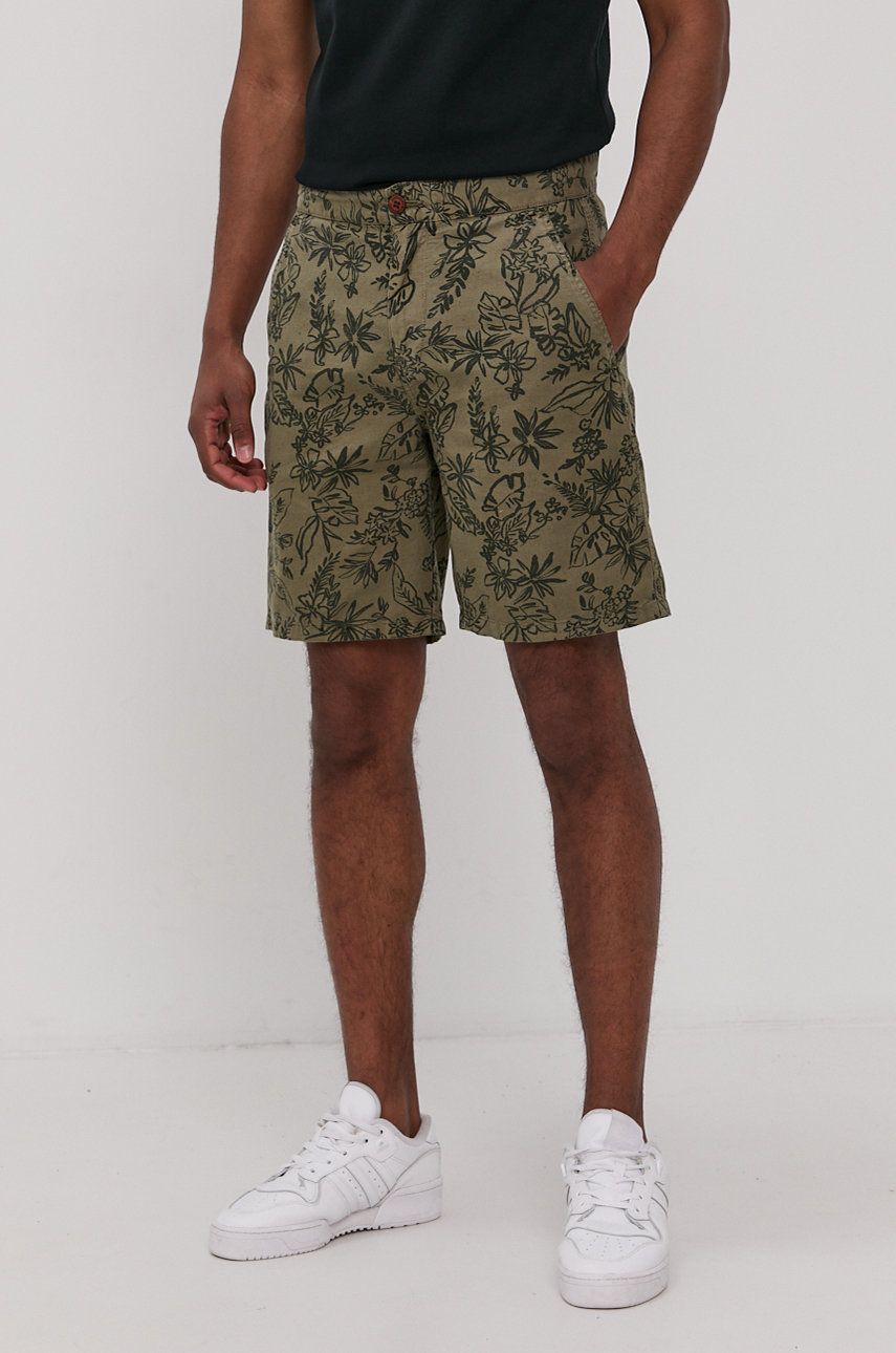 Superdry Pantaloni scurți bărbați, culoarea verde answear imagine noua