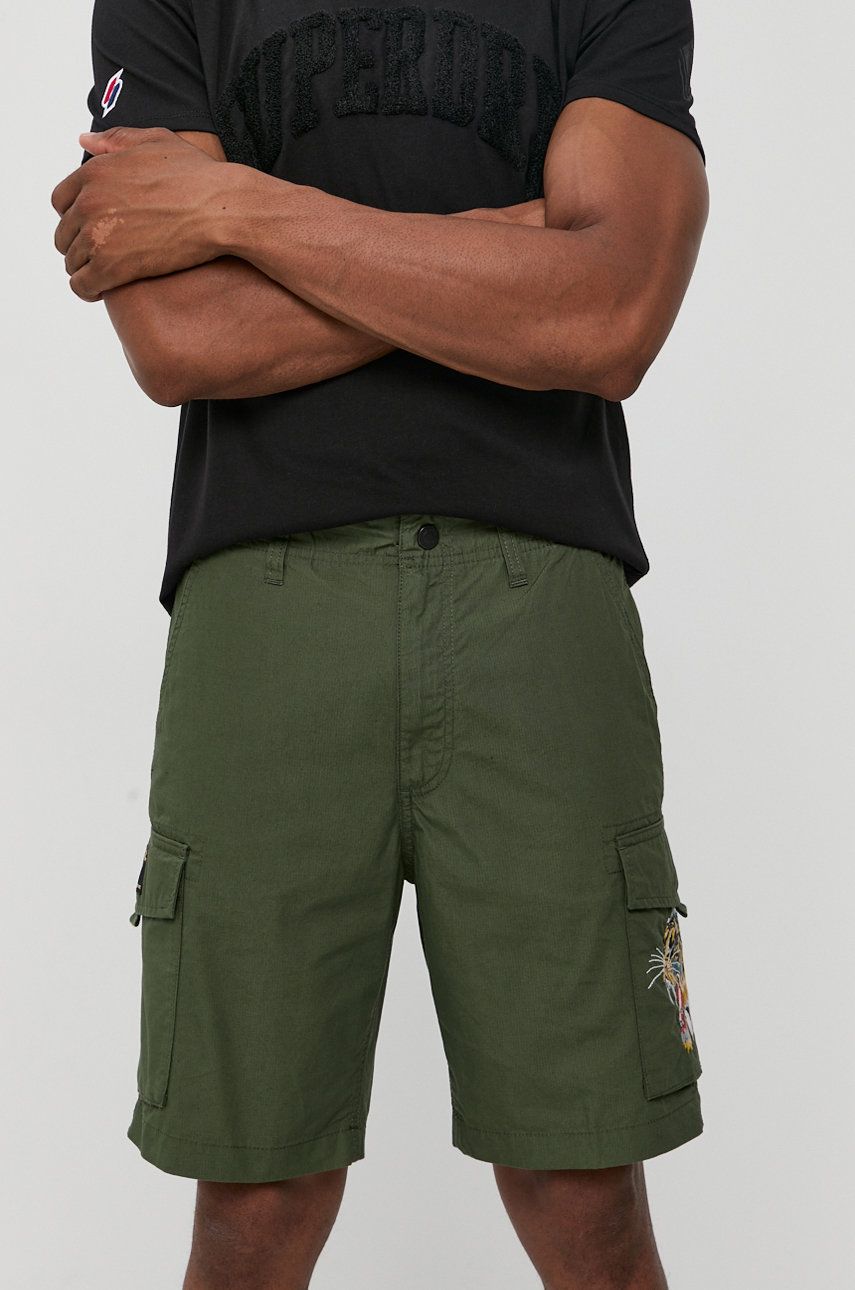 Superdry Pantaloni Scurți Bărbați, Culoarea Verde