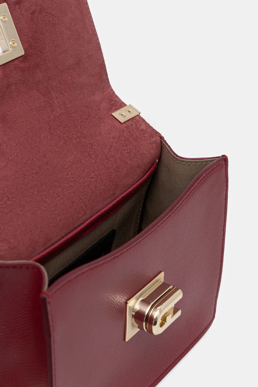 Δερμάτινη τσάντα Furla 1927 χρώμα: μπορντό, BAFKACO.ARE000.CGQ00 φωτογραφία