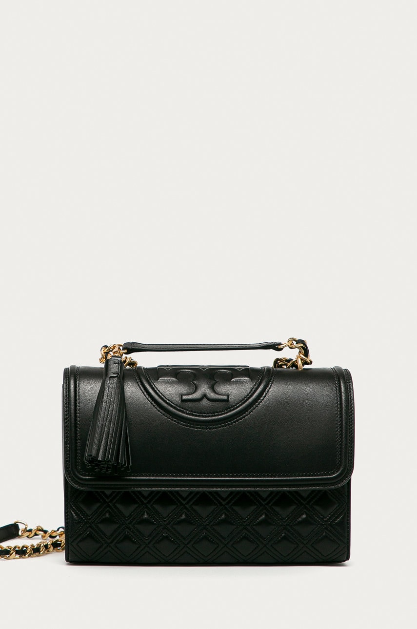 Tory Burch Poșetă de piele culoarea negru