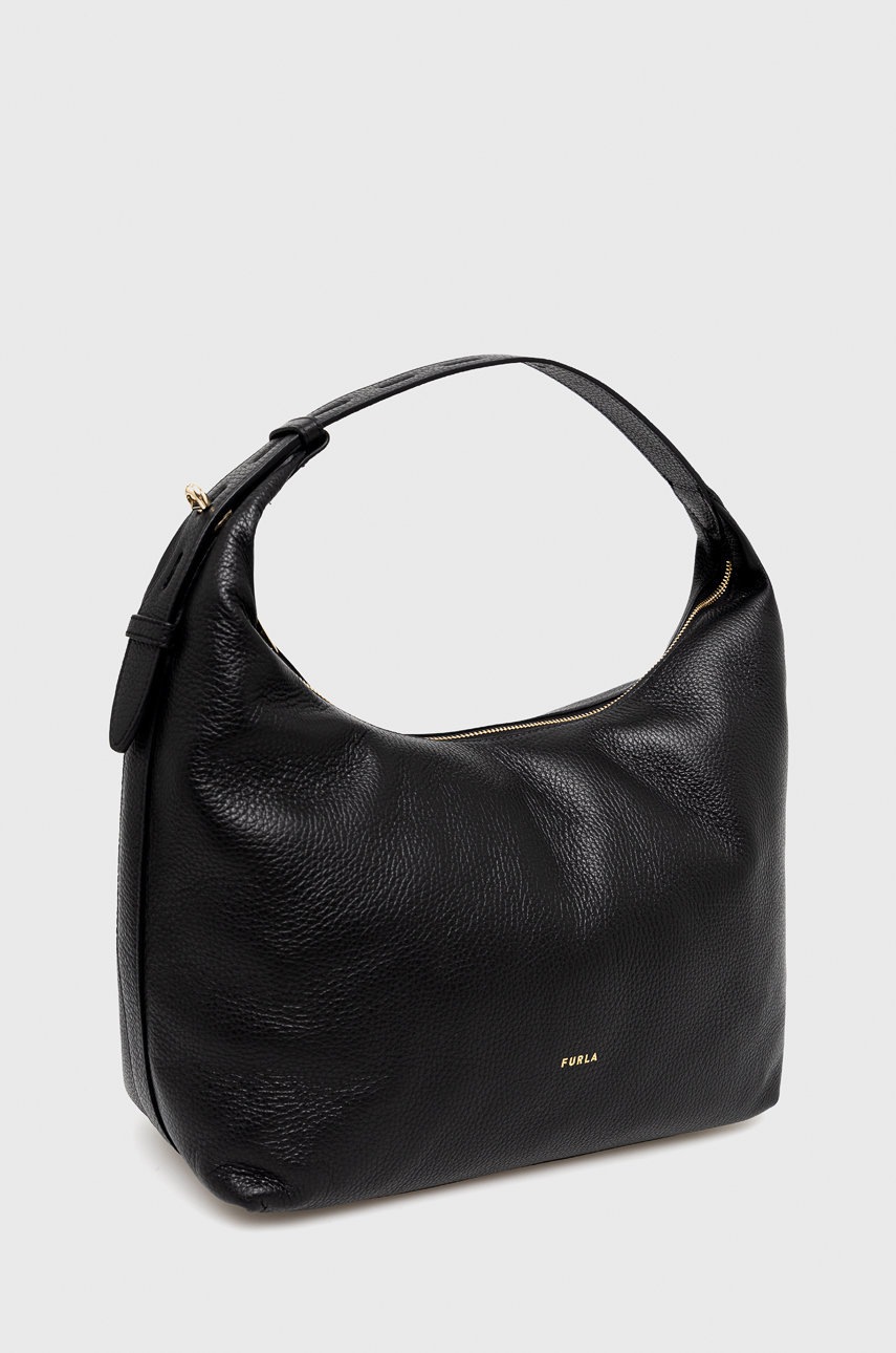 

Шкіряна сумочка Furla колір чорний