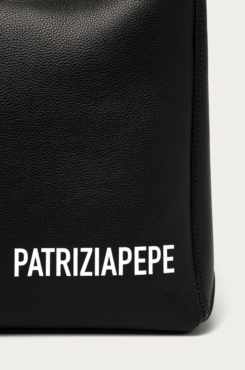 

Шкіряна сумочка Patrizia Pepe колір чорний