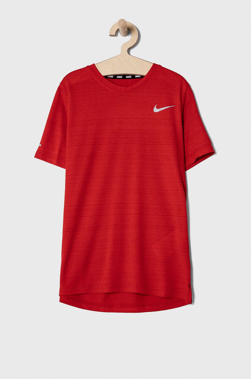 Nike Kids tricou copii culoarea rosu, neted 2022 ❤️ Pret Super answear imagine noua 2022