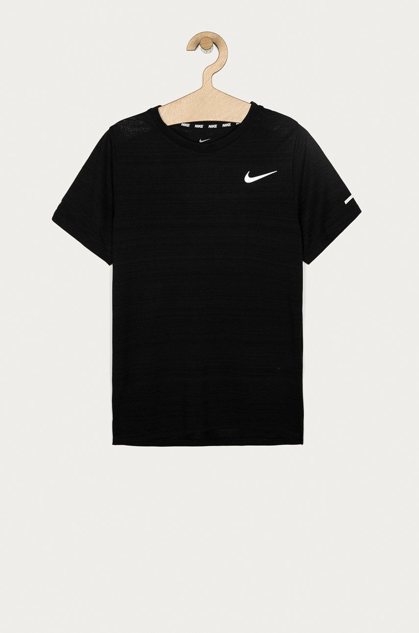 Nike Kids tricou copii culoarea negru, neted 2023 ❤️ Pret Super answear imagine noua 2022