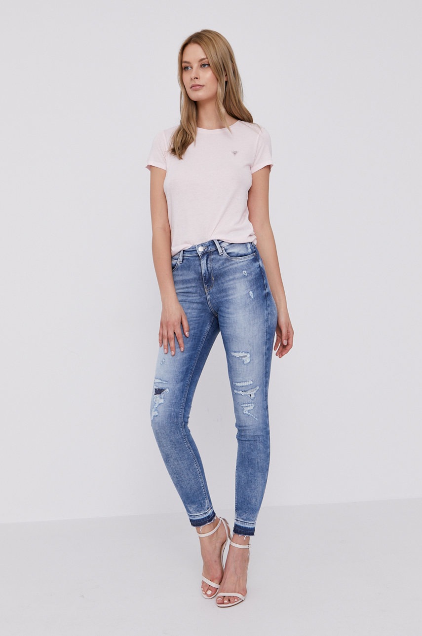 

Футболка Guess жіноча колір рожевий