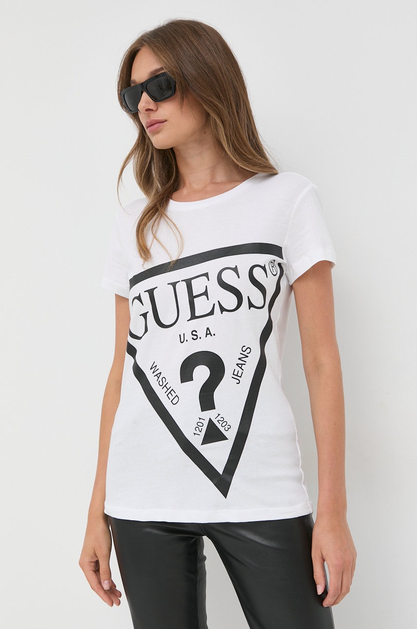 

Guess - Тениска, Бял