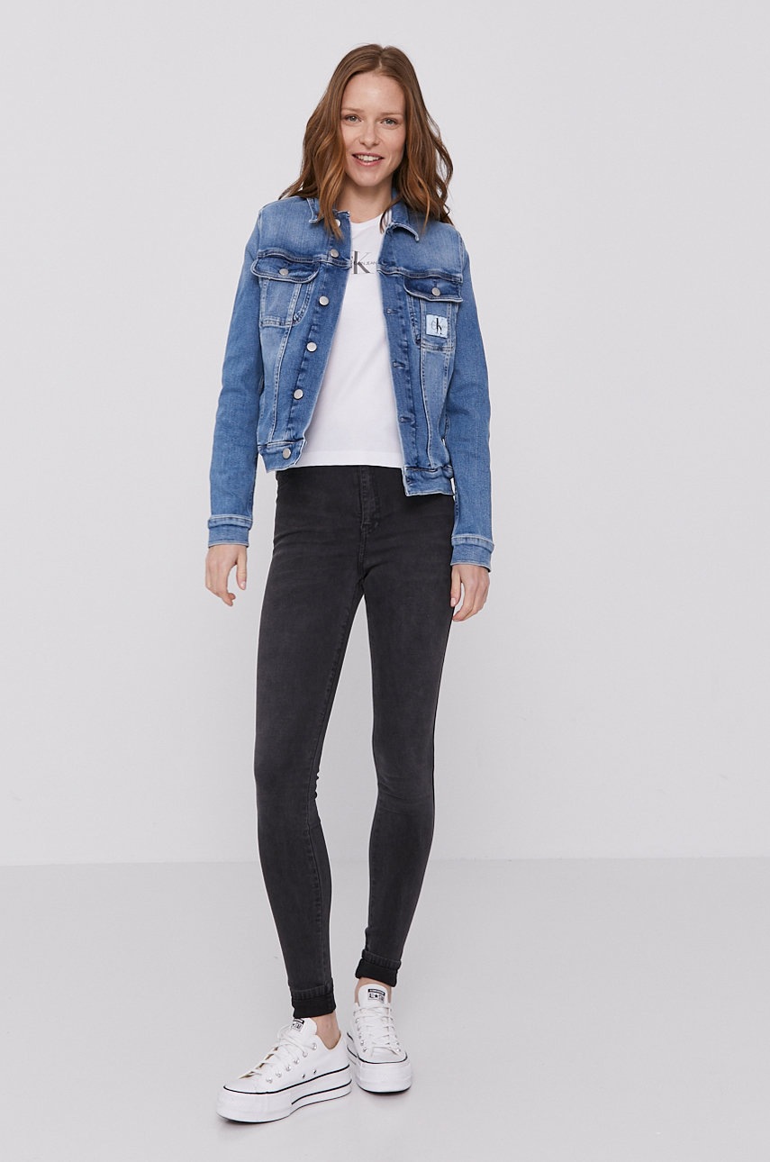 

Топ Calvin Klein Jeans женский цвет белый