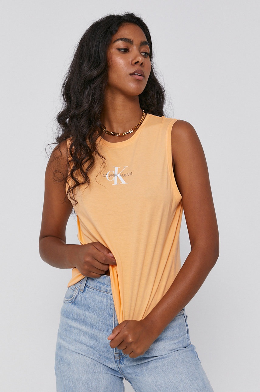 

Calvin Klein Jeans - Топ, Оранжев