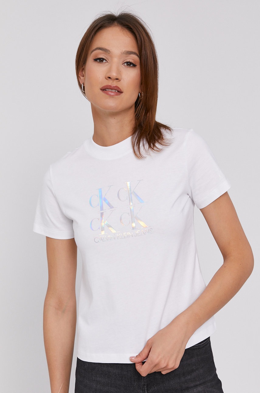 

Calvin Klein Jeans - Тениска, Бял