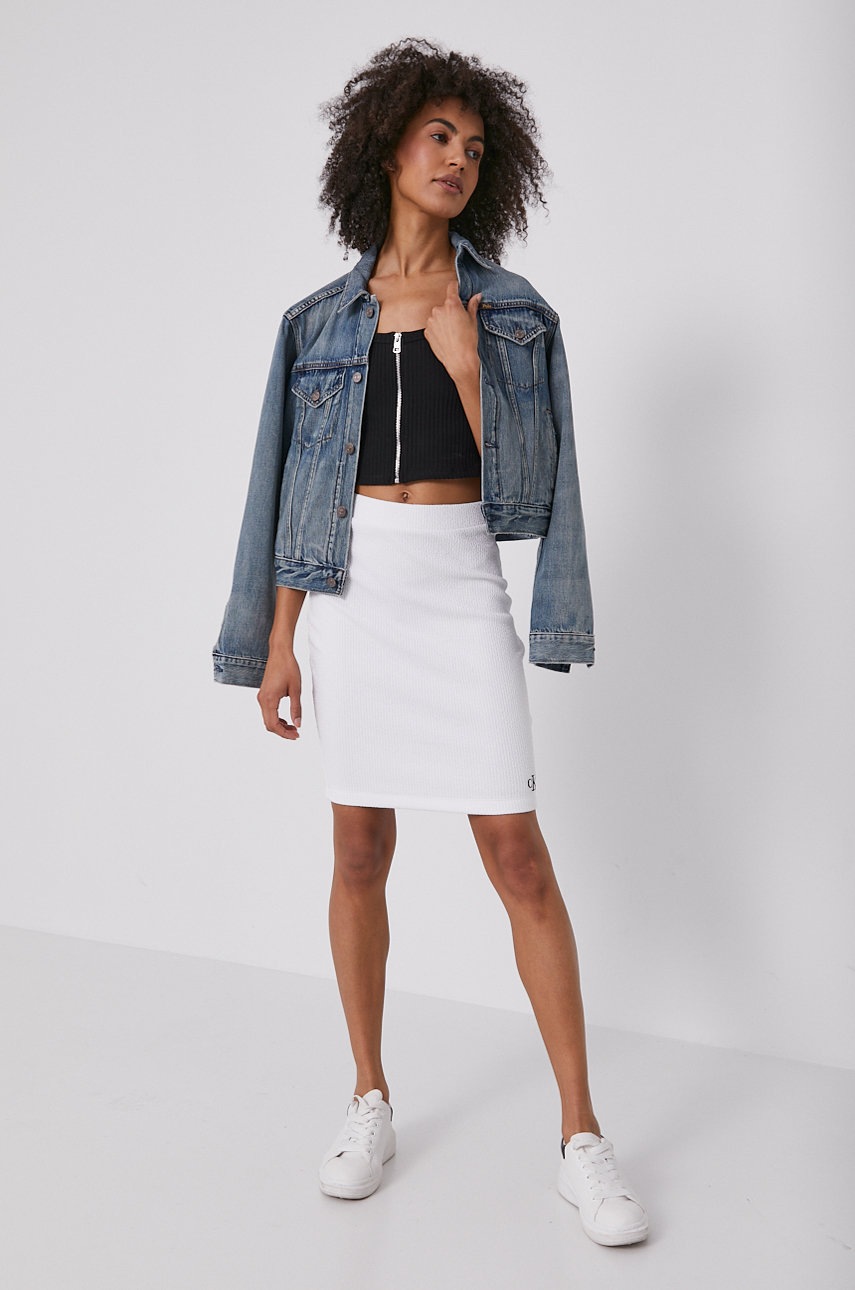 

Топ Calvin Klein Jeans женский цвет чёрный