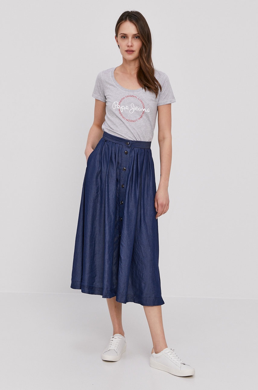 

Футболка Pepe Jeans цвет серый