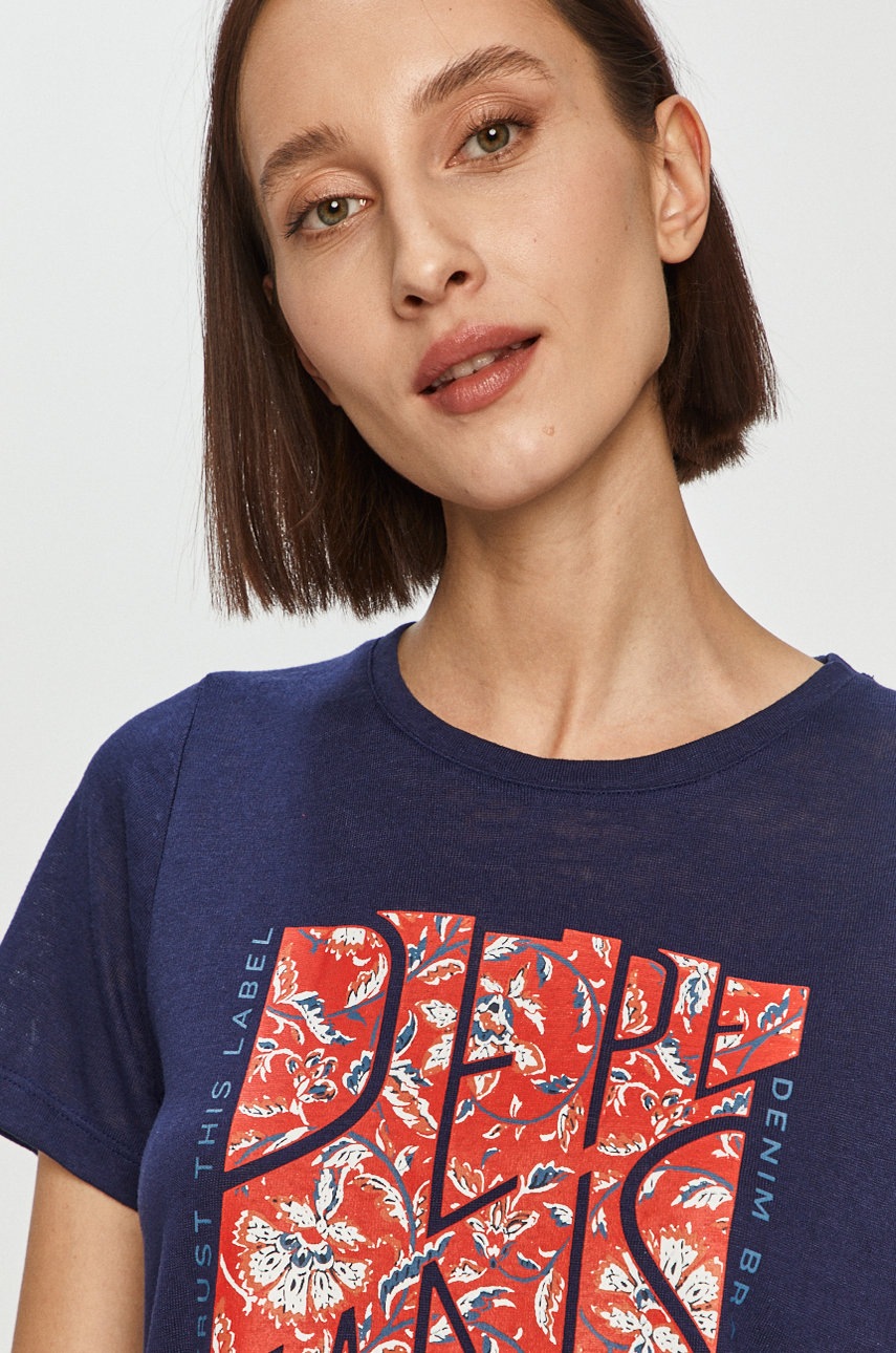 

Футболка Pepe Jeans жіноча колір синій