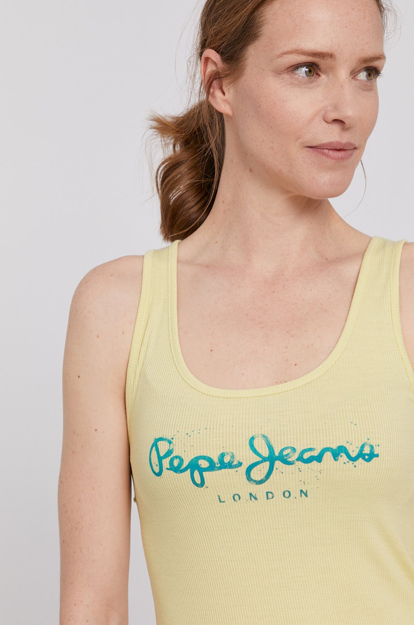 

Топ Pepe Jeans Dunia женский цвет жёлтый