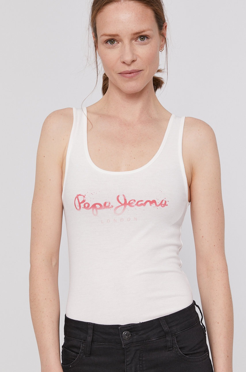 

Топ Pepe Jeans Dunia жіночий колір білий
