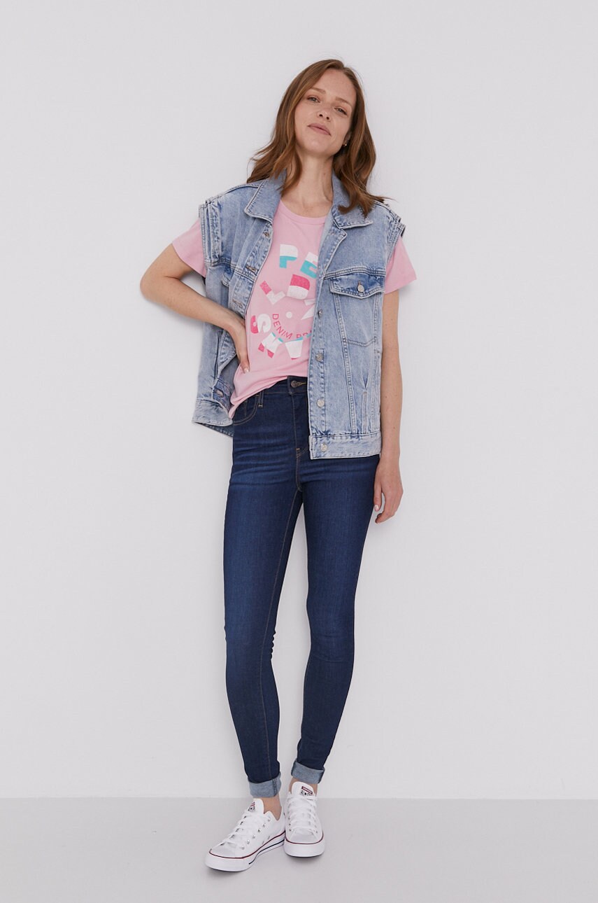 

Футболка Pepe Jeans Dree жіноча колір рожевий