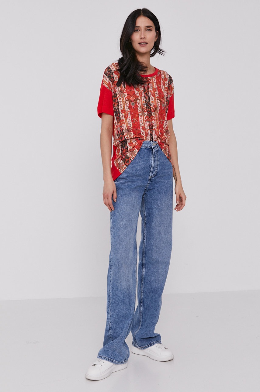 

Футболка Desigual женская цвет красный