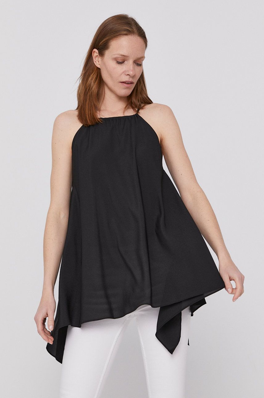 Dkny Bluză femei, culoarea negru, material neted answear.ro imagine noua