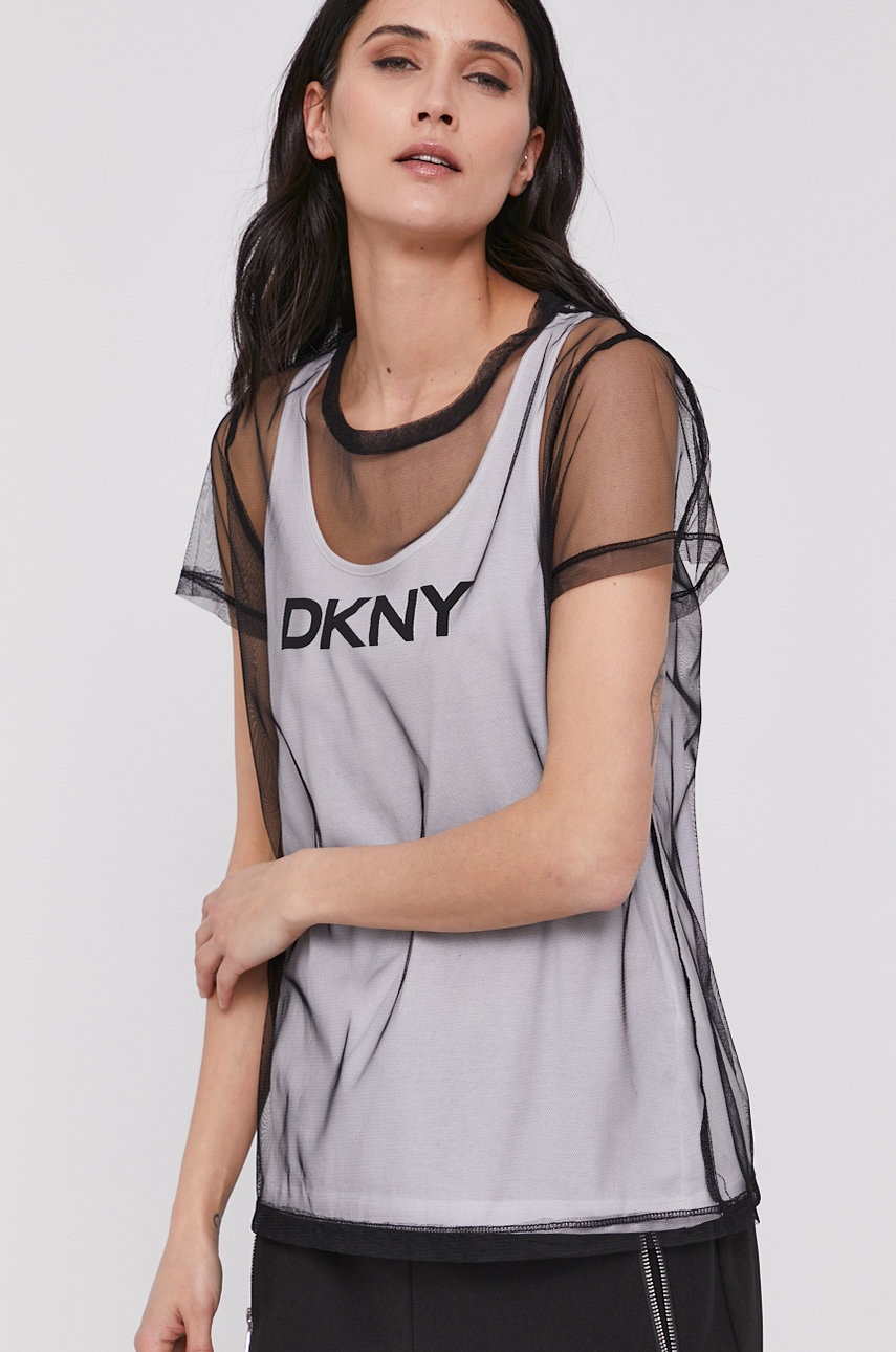 

Футболка Dkny женская цвет чёрный