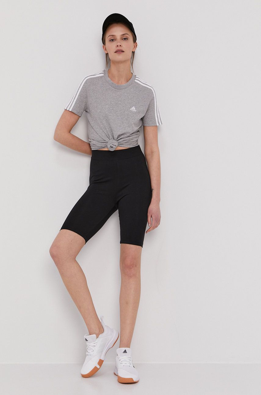 Adidas Tricou Gl0785 Culoarea Gri