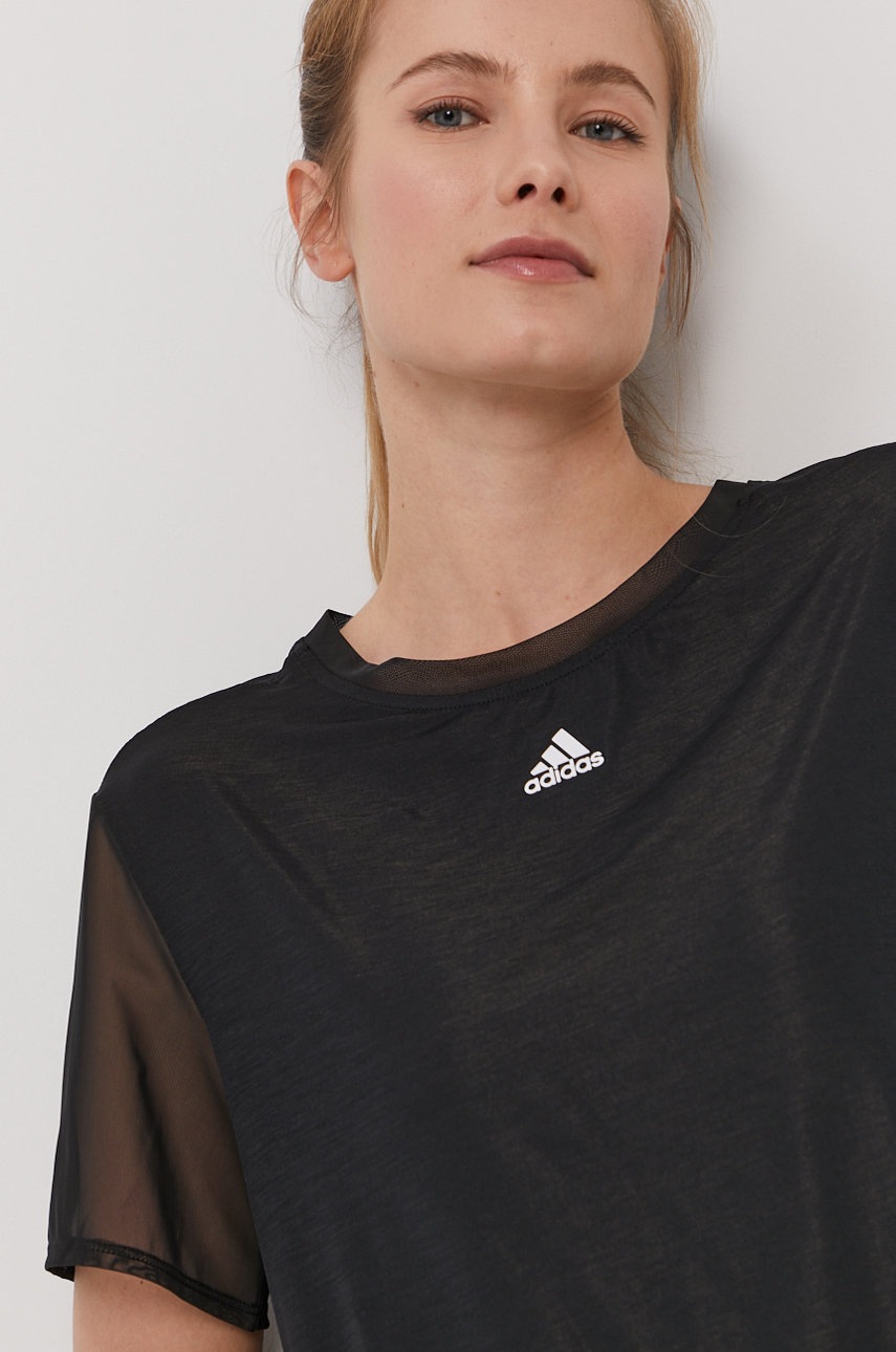 

Футболка adidas Performance женская цвет чёрный