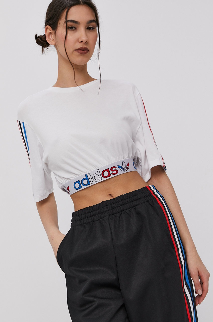 

Футболка adidas Originals жіноча колір білий