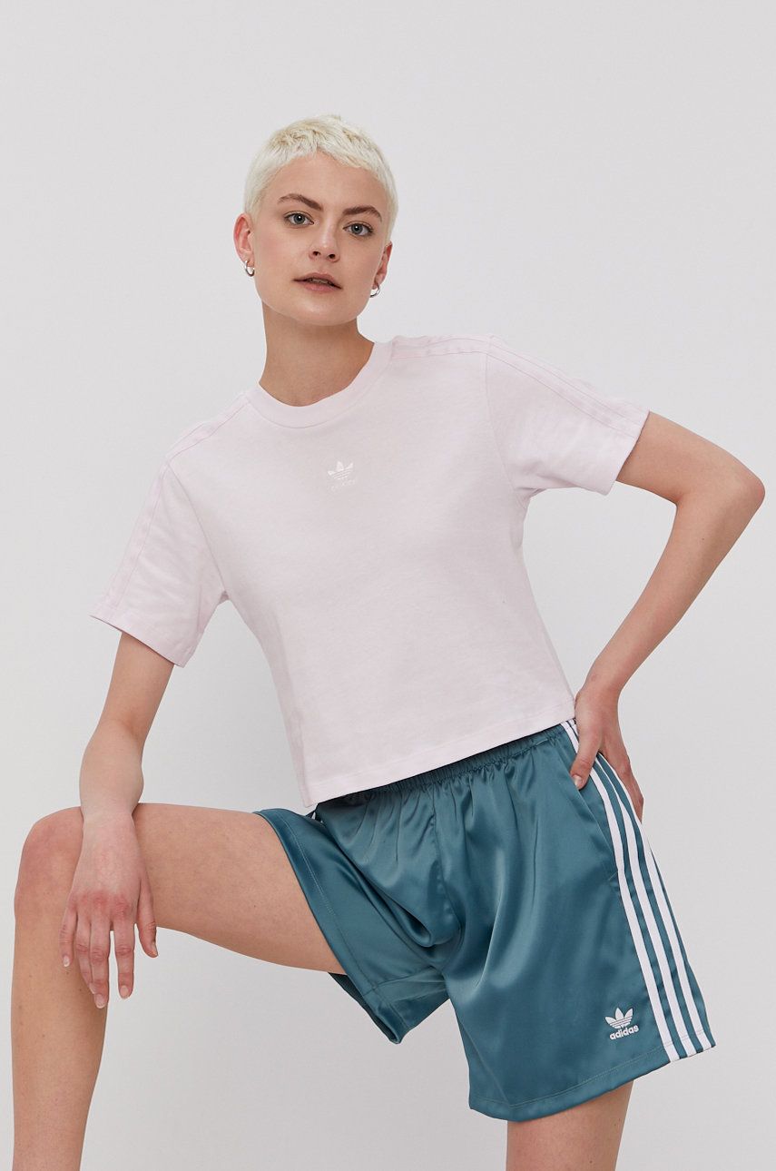 Adidas Originals T-shirt H56453 damski kolor różowy