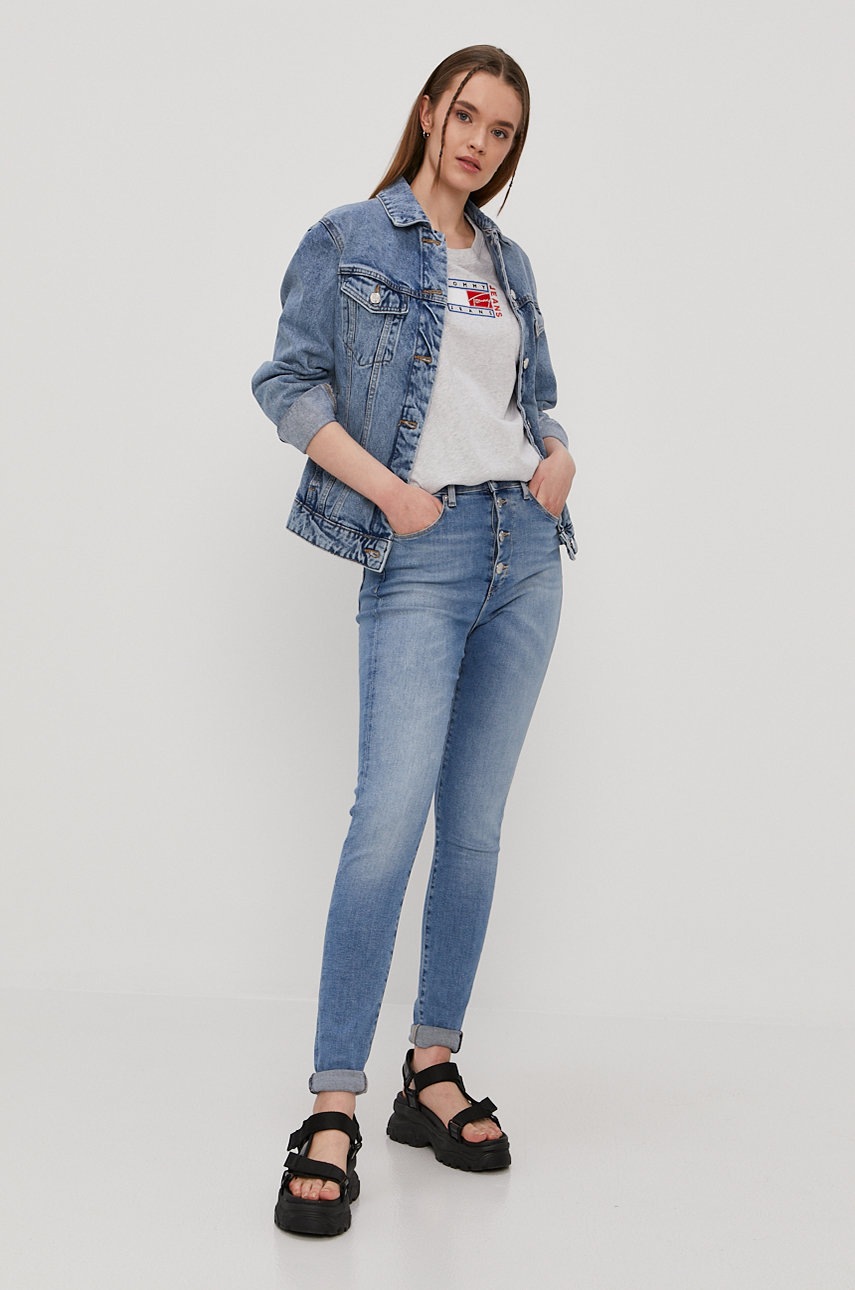 

Футболка Tommy Jeans колір сірий