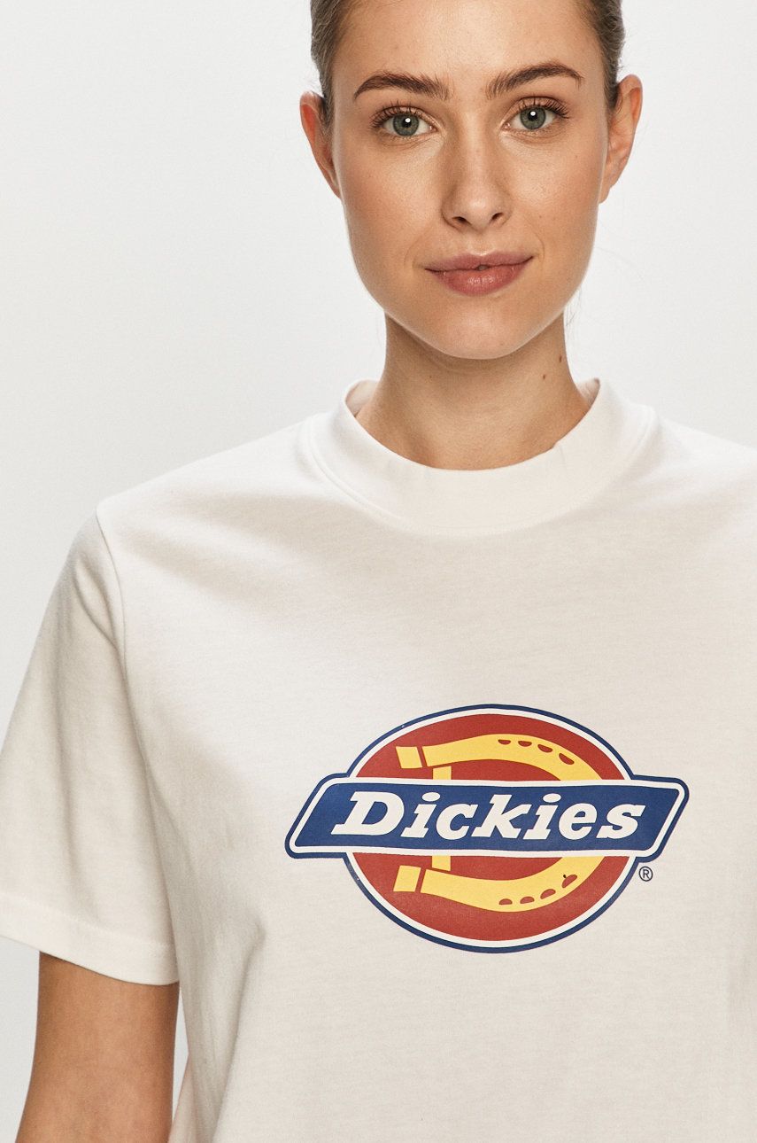 Dickies tricou culoarea alb DK0A4XCAWHX-WHITE