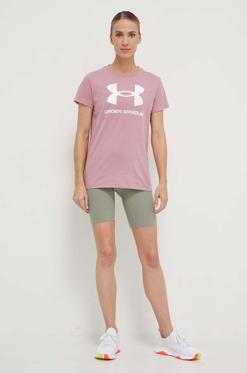 Under Armour Tricou Femei, Culoarea Roz