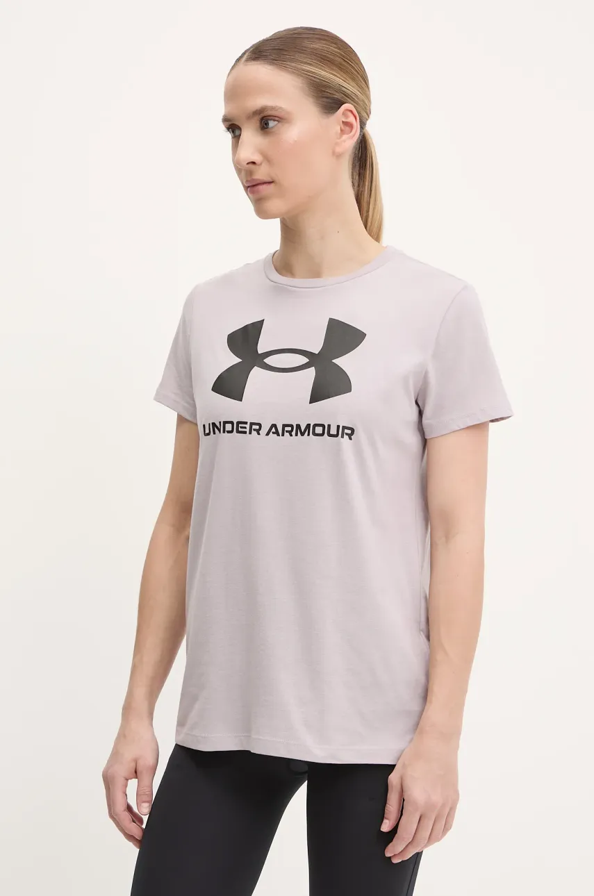 Under Armour tricou femei, culoarea bordo