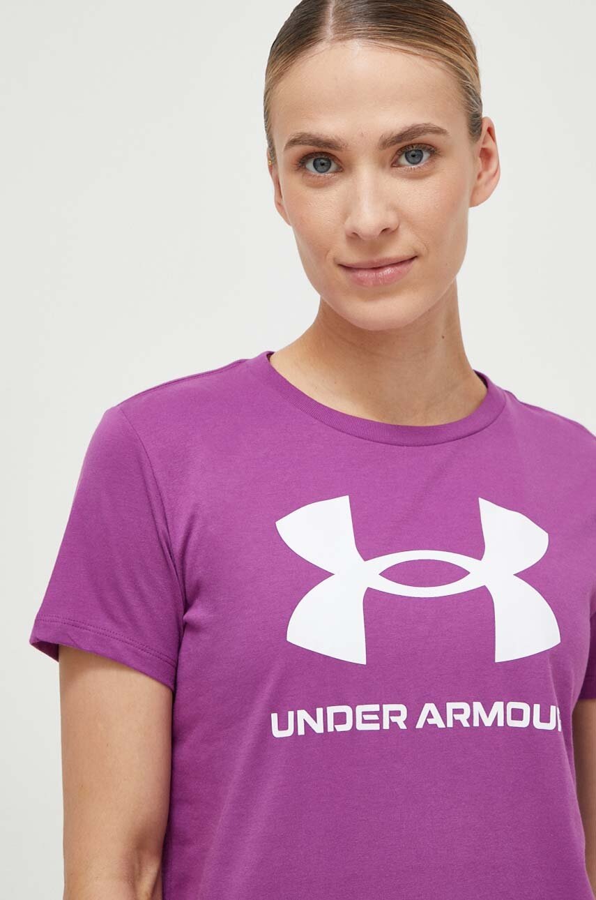 Under Armour Tricou Femei, Culoarea Violet