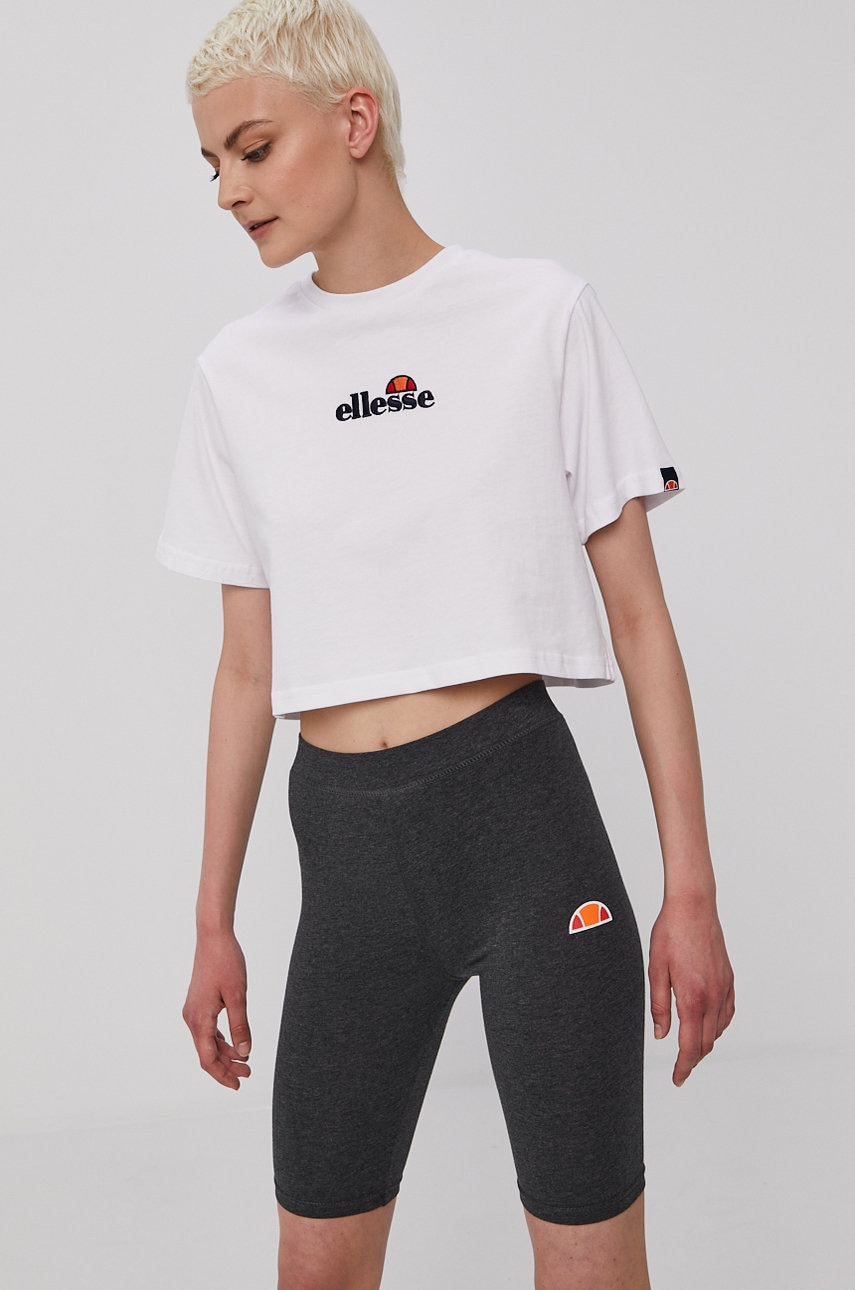 Levně Tričko Ellesse dámské, bílá barva, SGB06838-Black