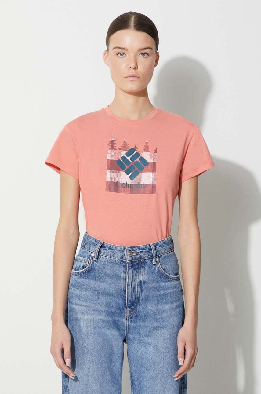 Sportovní tričko Columbia Sun Trek oranžová barva, 1931753