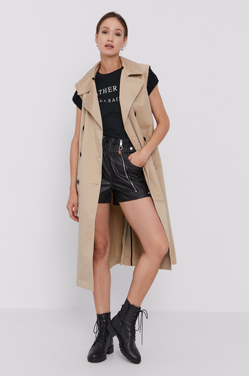 

Футболка AllSaints женская цвет чёрный