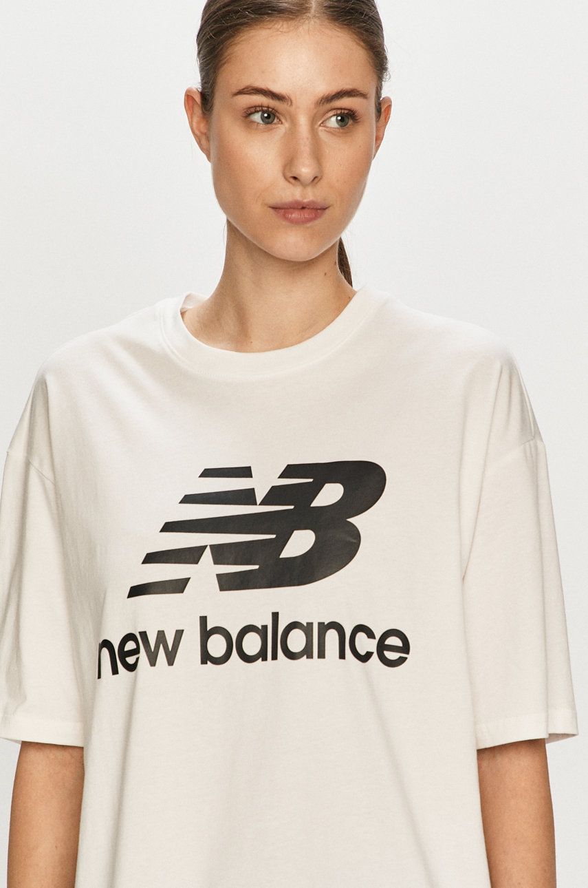 New Balance T-shirt WT03519WK kolor biały