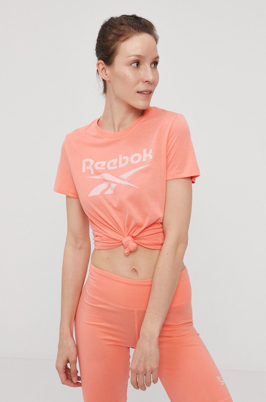 Reebok T-shirt GI6865 damski kolor różowy