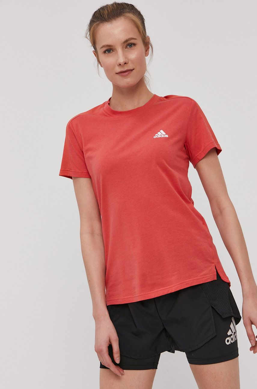 Adidas T-shirt damski kolor różowy