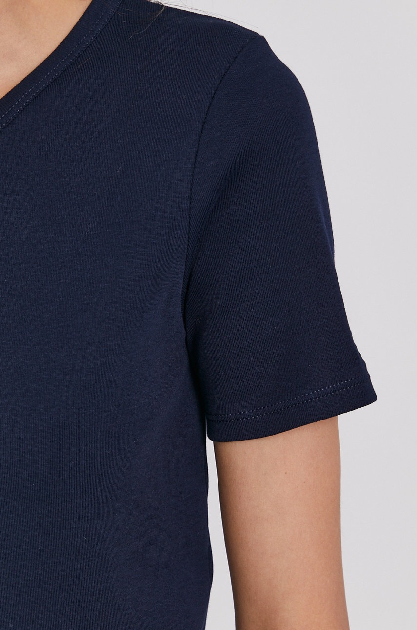 Μπλουζάκι United Colors of Benetton γυναικείo, χρώμα: ναυτικό μπλε φωτογραφία