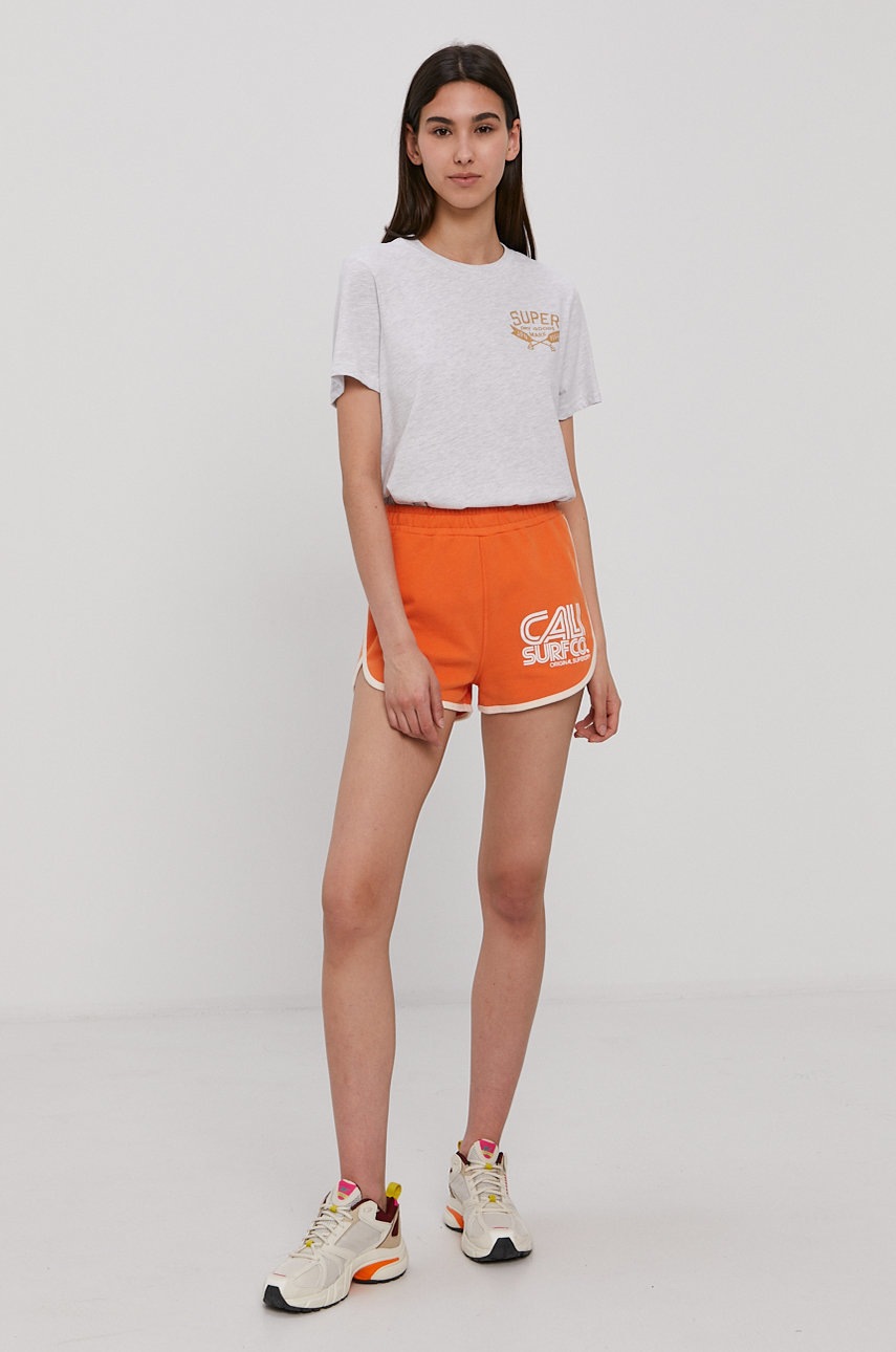 

Футболка Superdry жіноча колір сірий