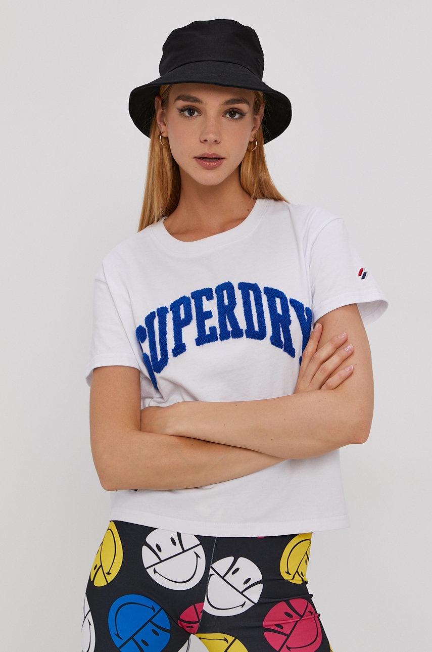 

Футболка Superdry женская цвет белый